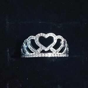 Authentic Pandora Hearts Tiara Ring 190958CZ Sterling Silver CZ